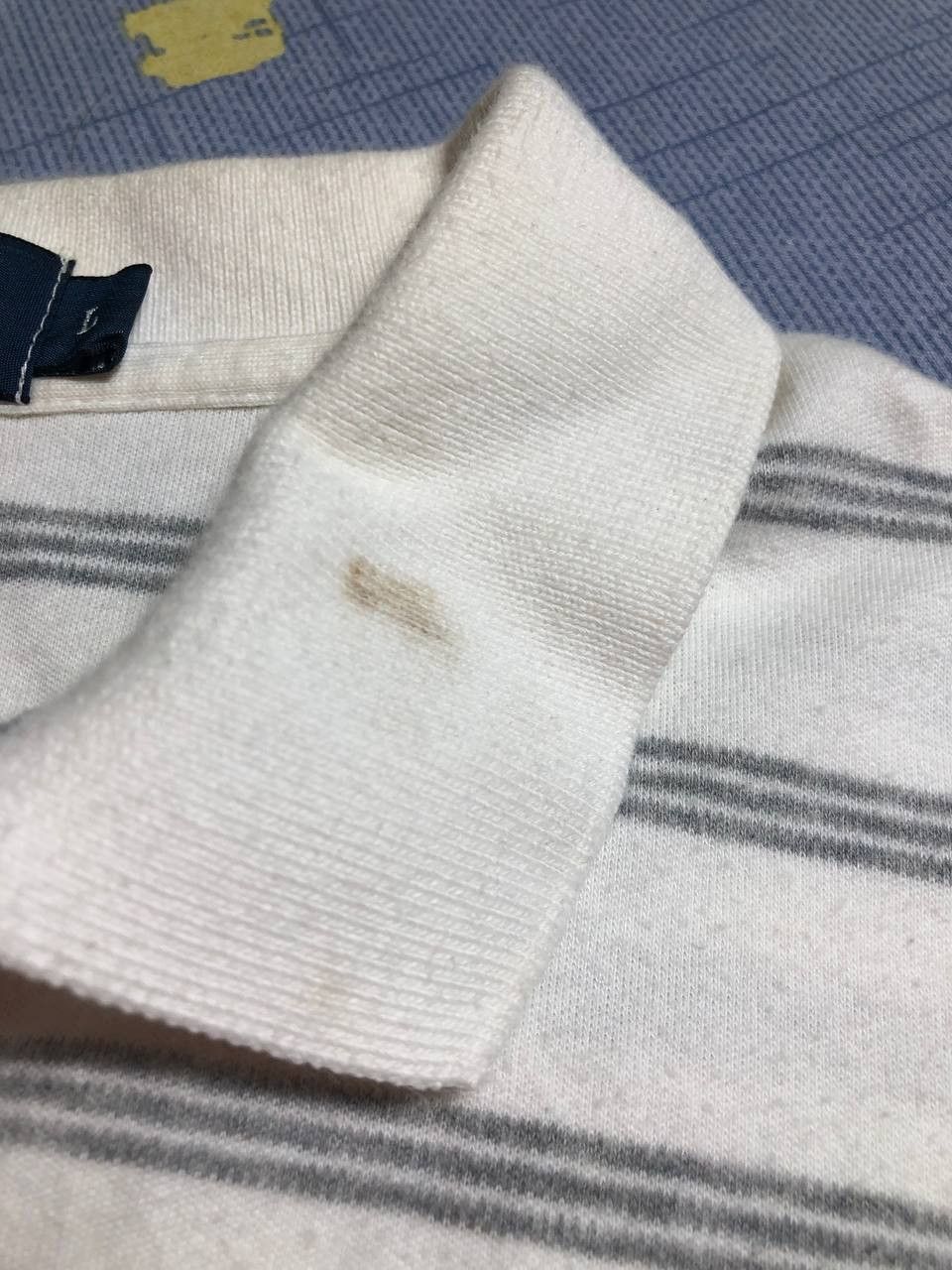 Polo Ralph Lauren Vintage Polo Ralph Lauren polo shirt in a strip Mens White L Size US L / EU 52-54 / 3 - 14 Thumbnail