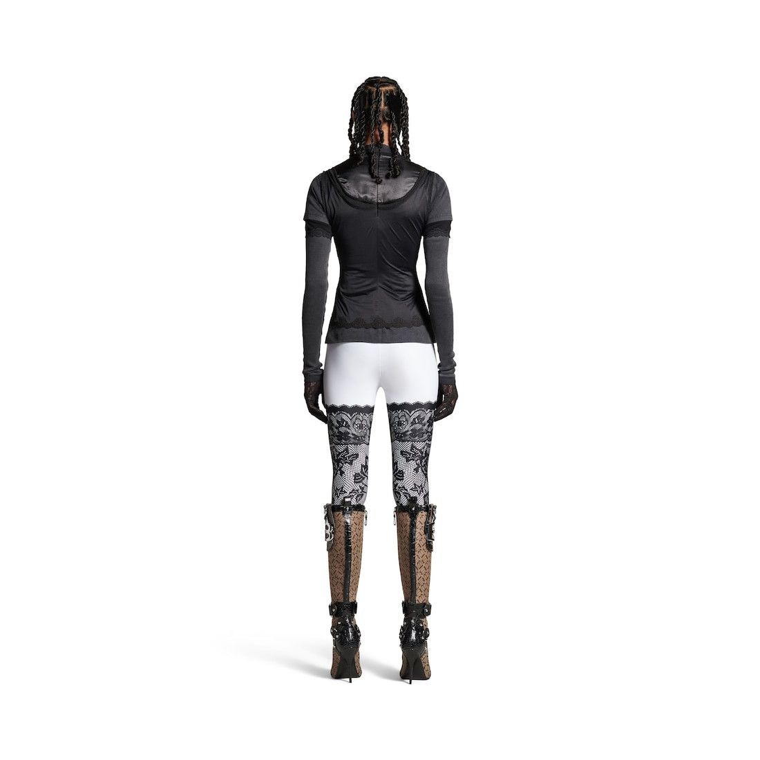 Balenciaga o1tr1nto0426 Layered Top in Black Size XL / US 12-14 / IT 48-50 - 4 Thumbnail