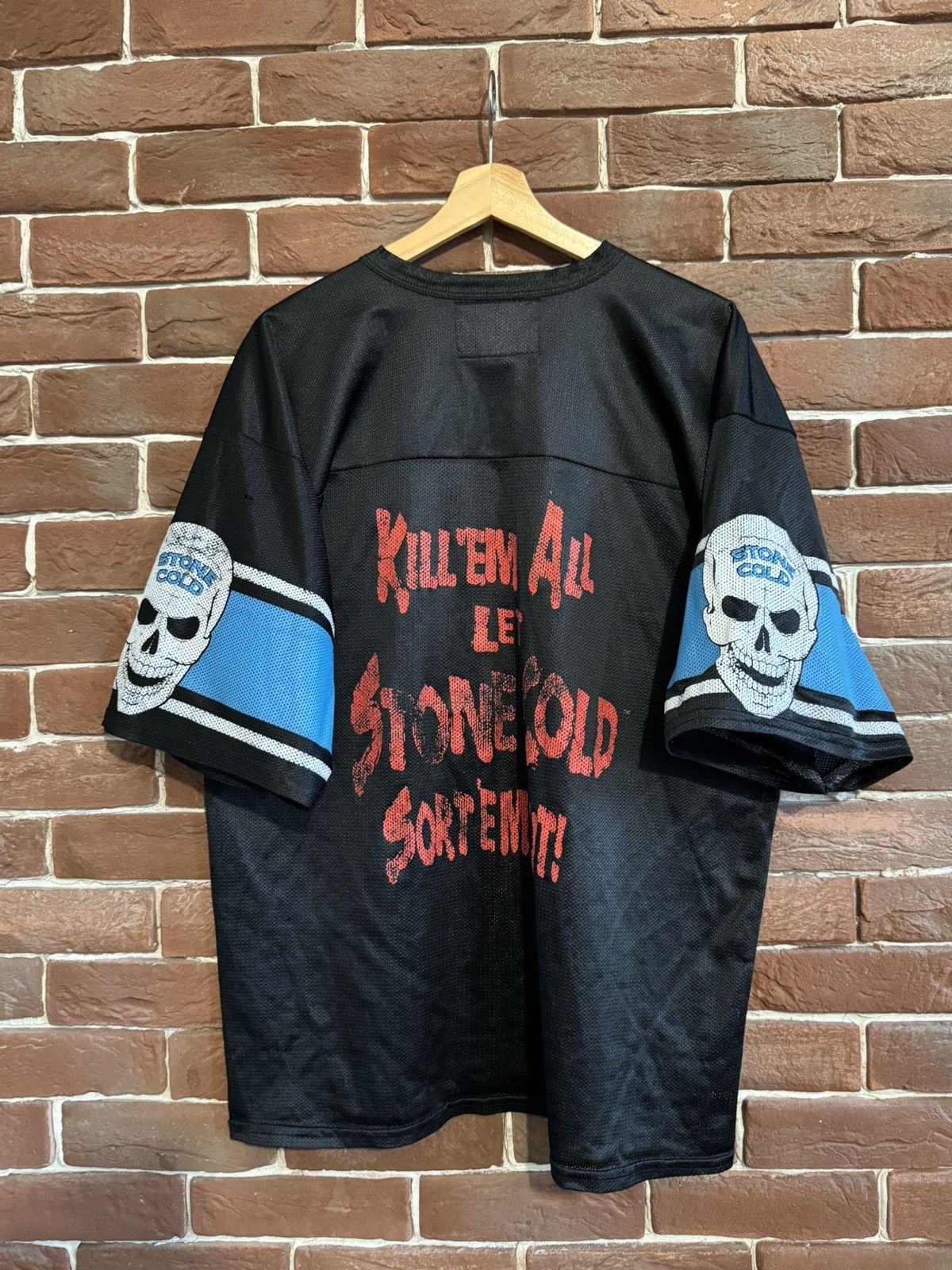 Rap Tees Vintage 90s WWF Stone Cold Steve Austin Snake Jersey L Size US L / EU 52-54 / 3 - 2 Thumbnail
