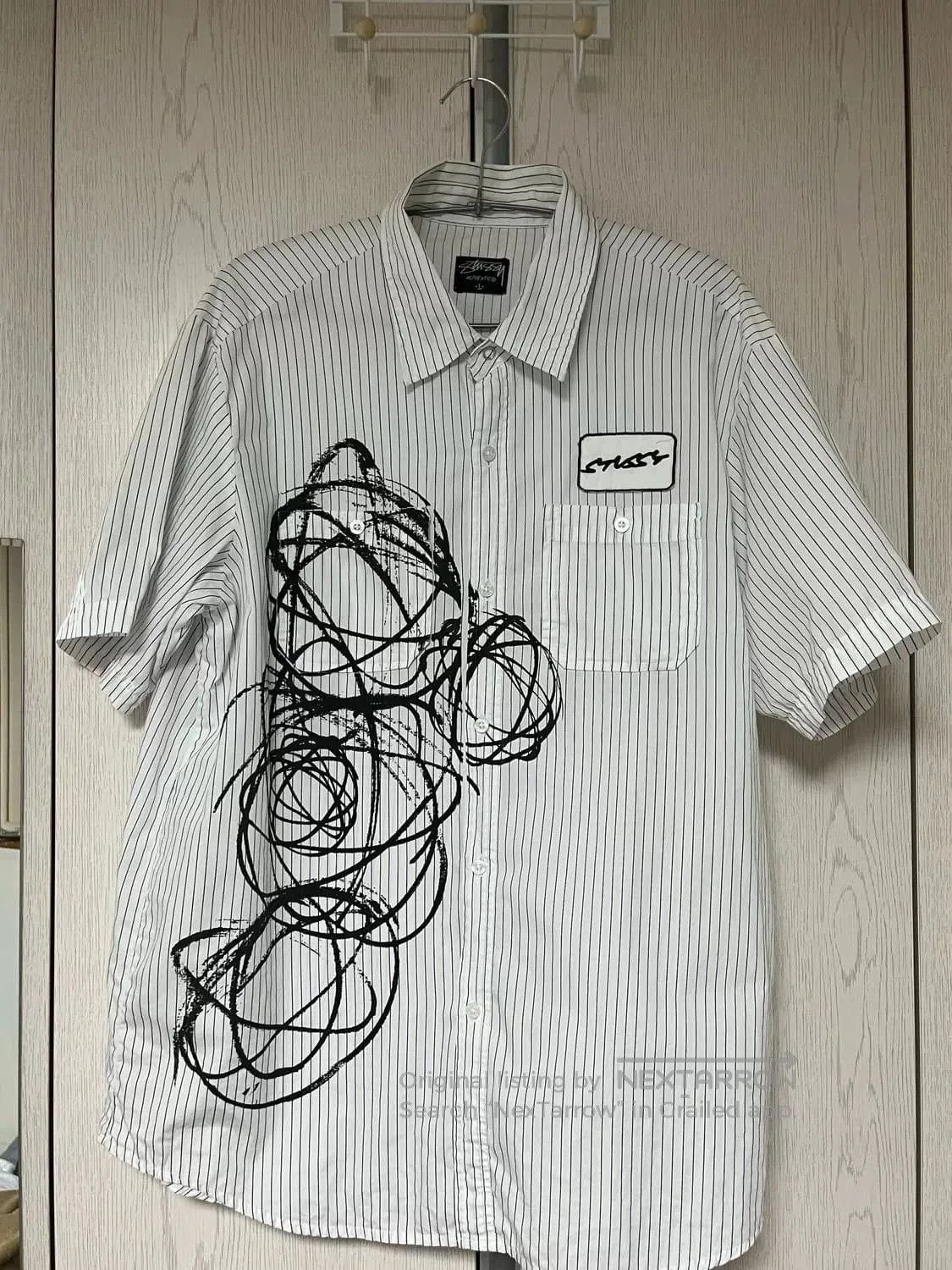 Stussy Stussy Vintage Graffiti Striped Shirt. Size US L / EU 52-54 / 3 - 1 Thumbnail
