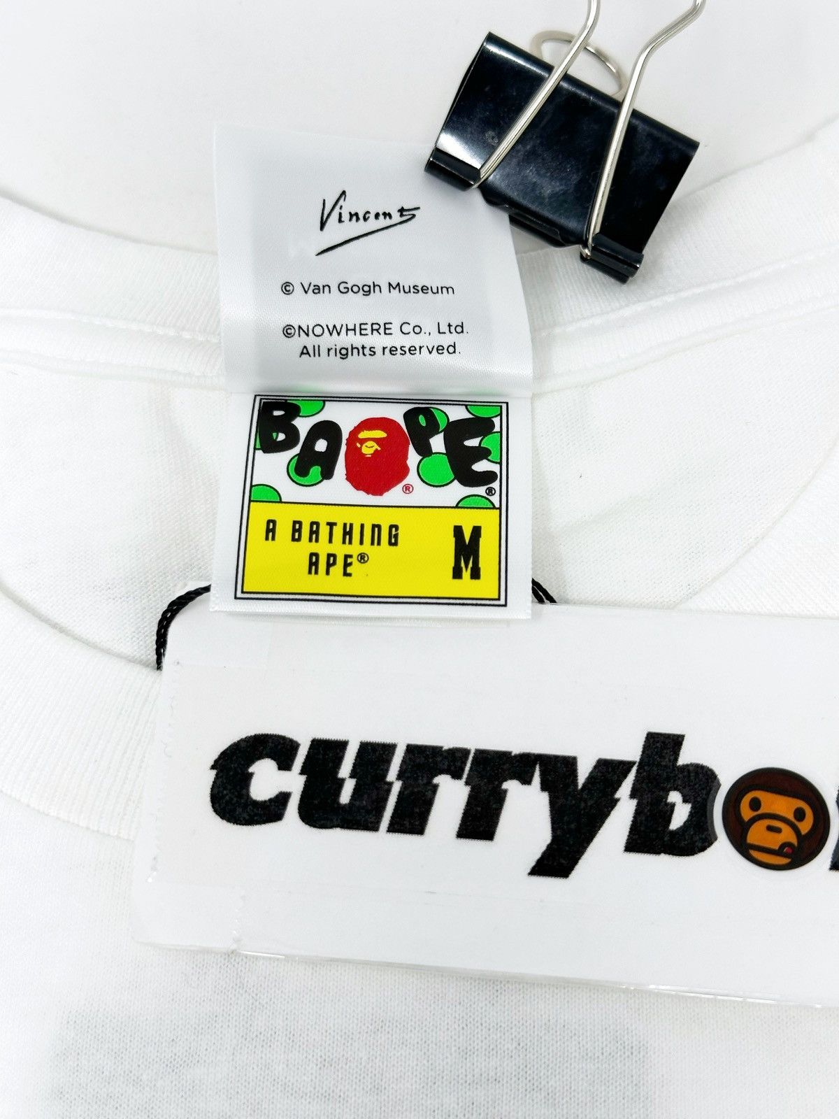 Bape BAPE x Van Gogh Museum Baby Milo Tee White Size US M / EU 48-50 / 2 - 6 Thumbnail