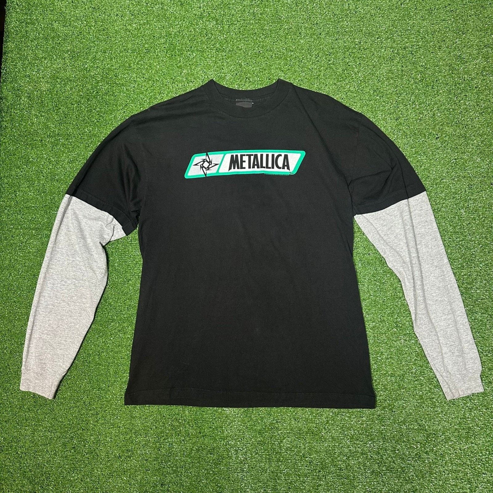 Giant Vintage 2002 Metallica Giant Double Layer Shirt Large Size US L / EU 52-54 / 3 - 1 Thumbnail