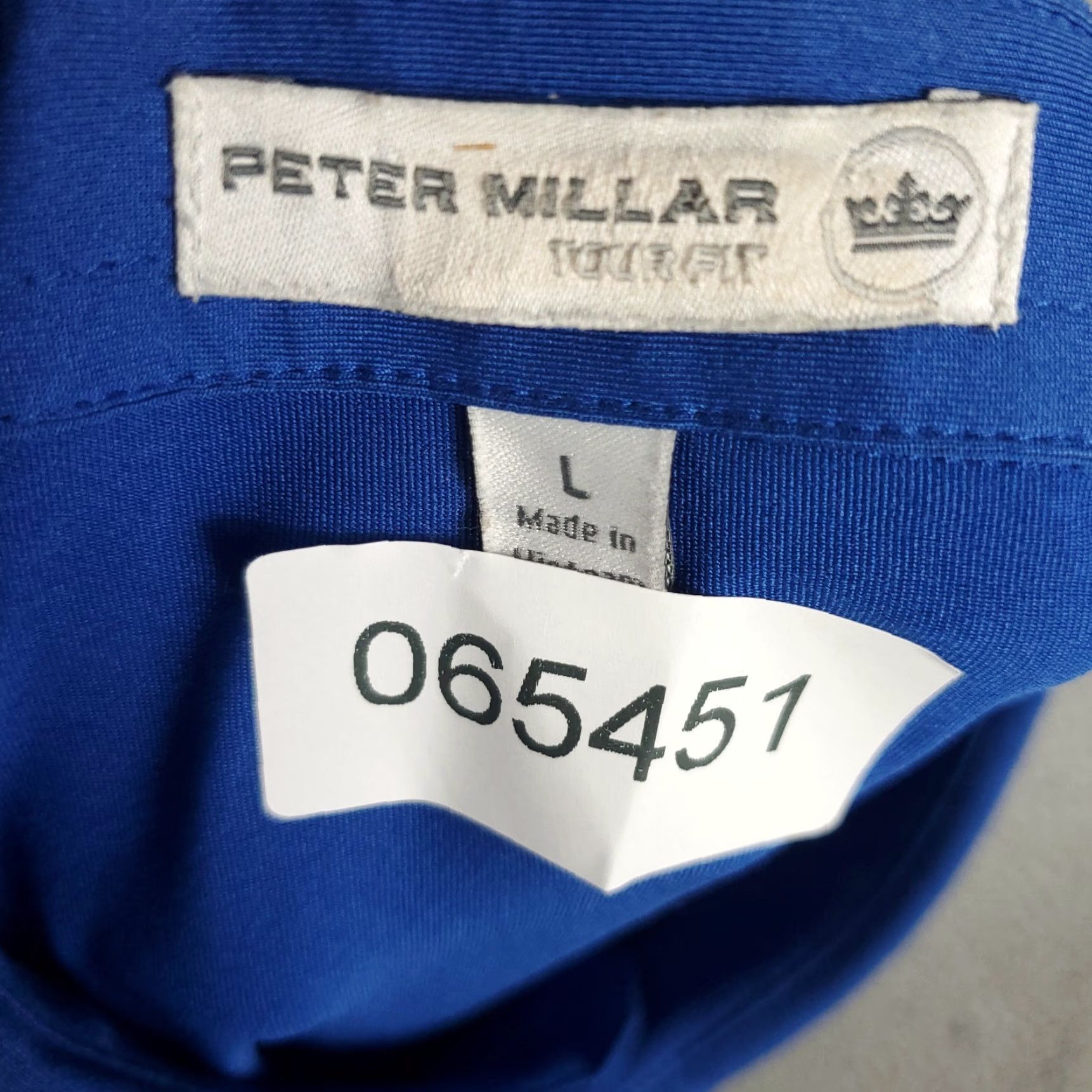 Peter Millar Peter Millar Polo Shirt Mens Large Blue Tour Fit Glen Club Golf Short Sleeve Size US L / EU 52-54 / 3 - 7 Thumbnail
