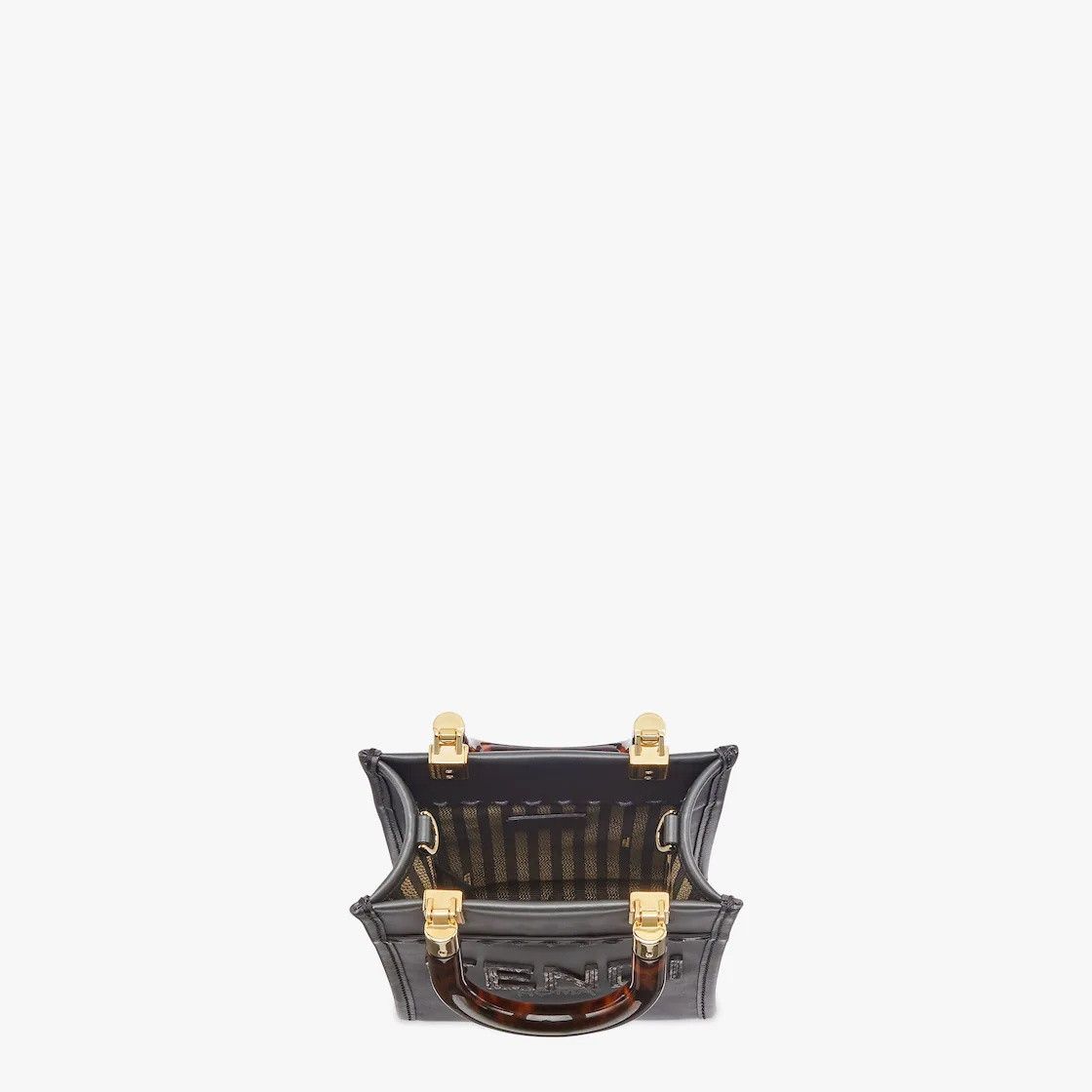 Fendi o1s1wg111224 Size: OS / Mini Sunshine Shopper Bag in Black Size ONE SIZE - 4 Thumbnail