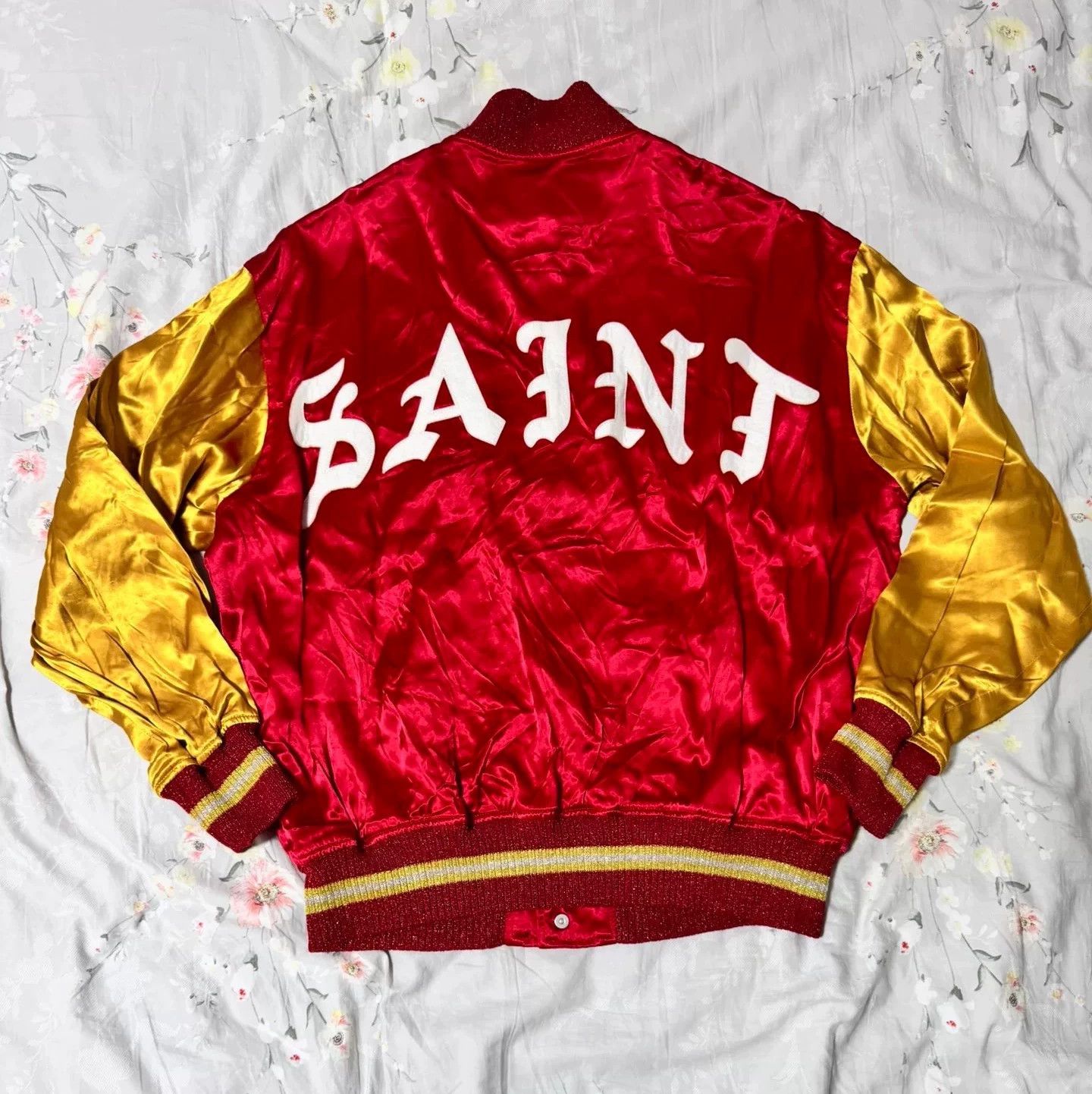 Saint Michael Saint Michael 23SS Red/Yellow Yokosuka Varsity Jacket L Size US L / EU 52-54 / 3 - 2 Thumbnail