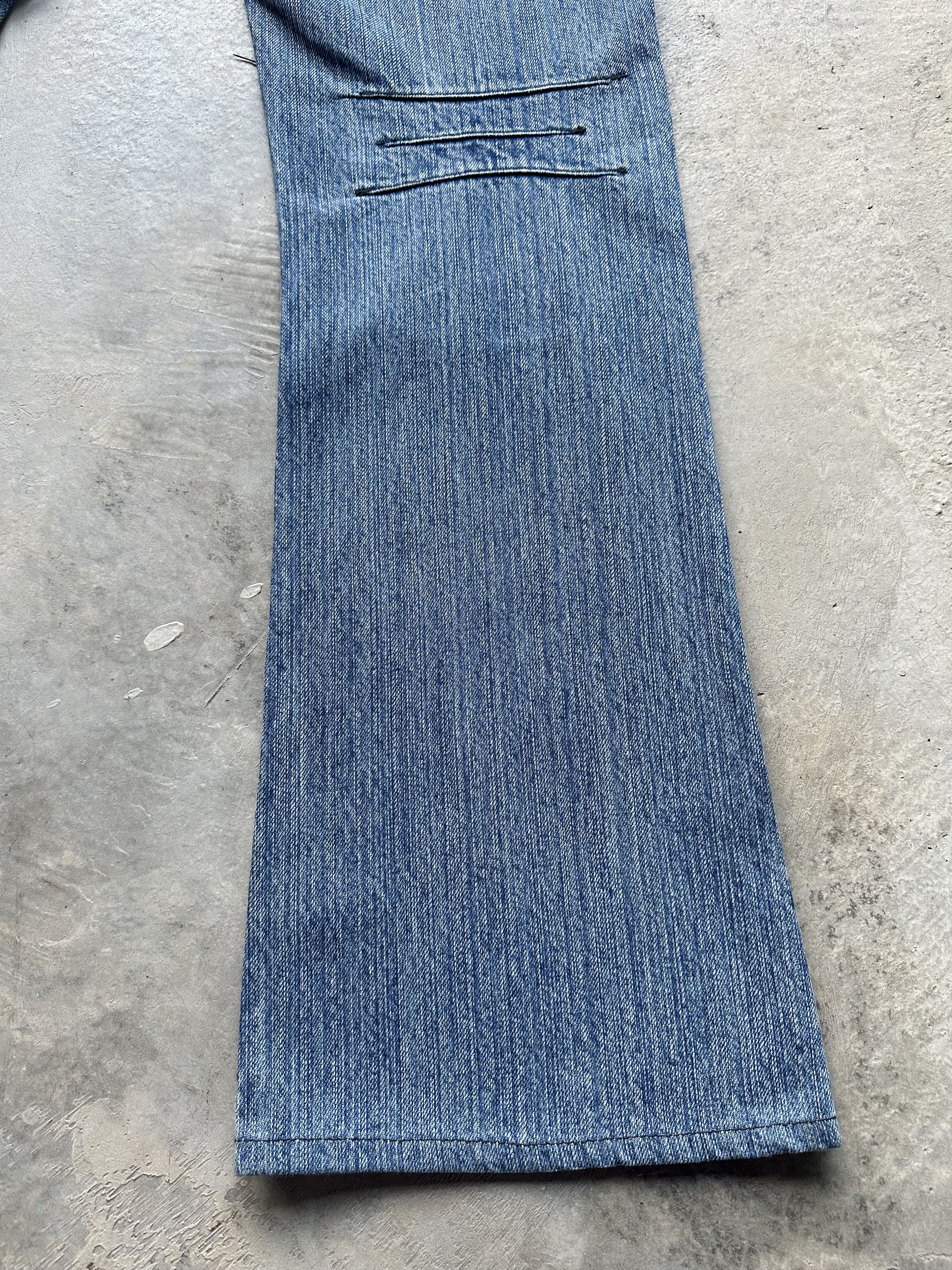 If Six Was Nine Differency by Rupert Edge Mud Paint Patchwork Denim Jeans Size US 30 / EU 46 - 19 Thumbnail