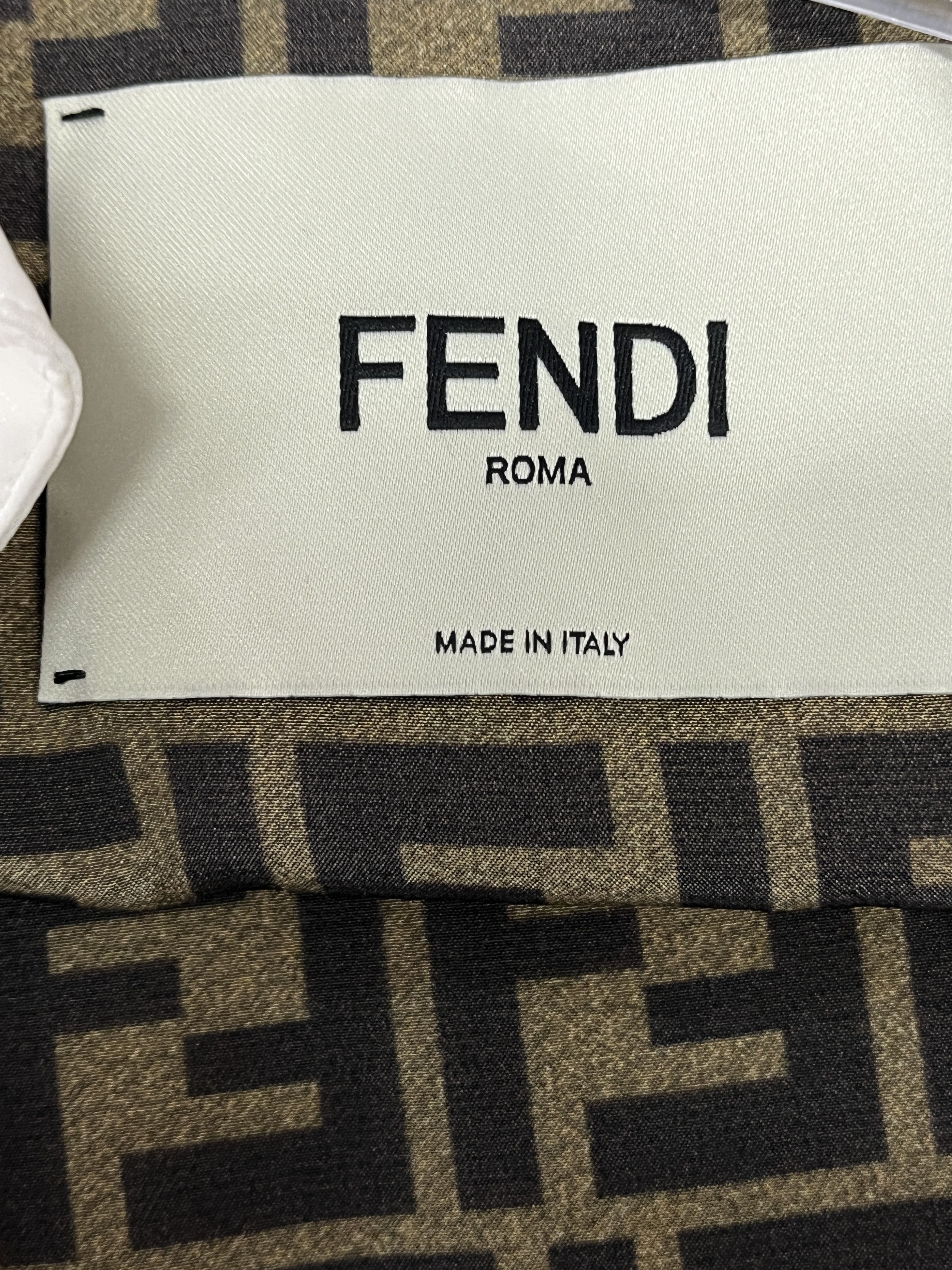 Fendi Fendi White Synthetic Shirt Jacket Size XS / US 0-2 / IT 36-38 - 8 Thumbnail