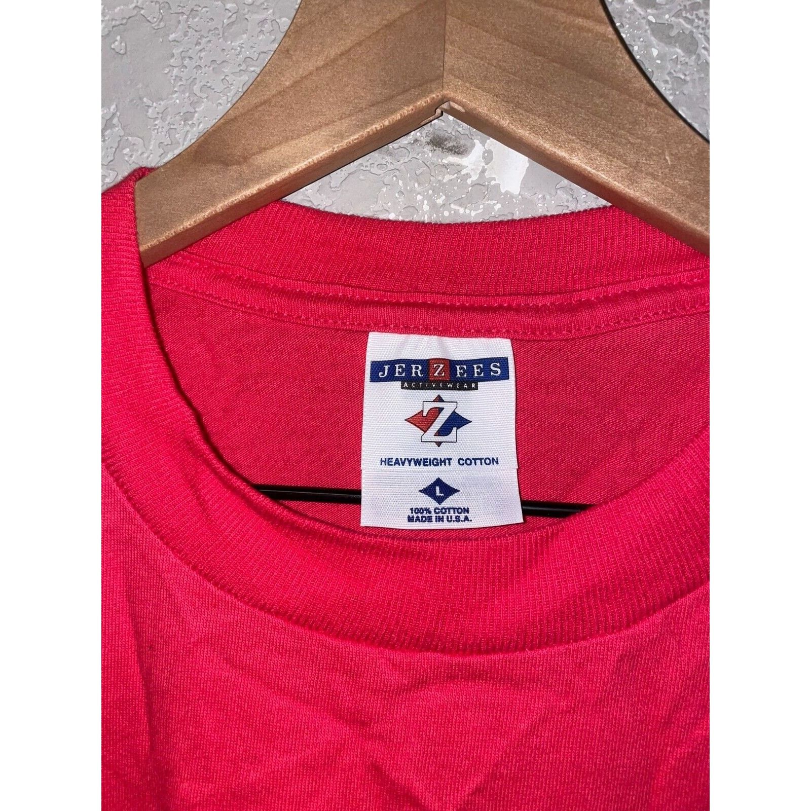 Jerzees Vintage Wyoming Wildflower Shirt Red Graphic 90s Tee VTG L Size US L / EU 52-54 / 3 - 7 Thumbnail