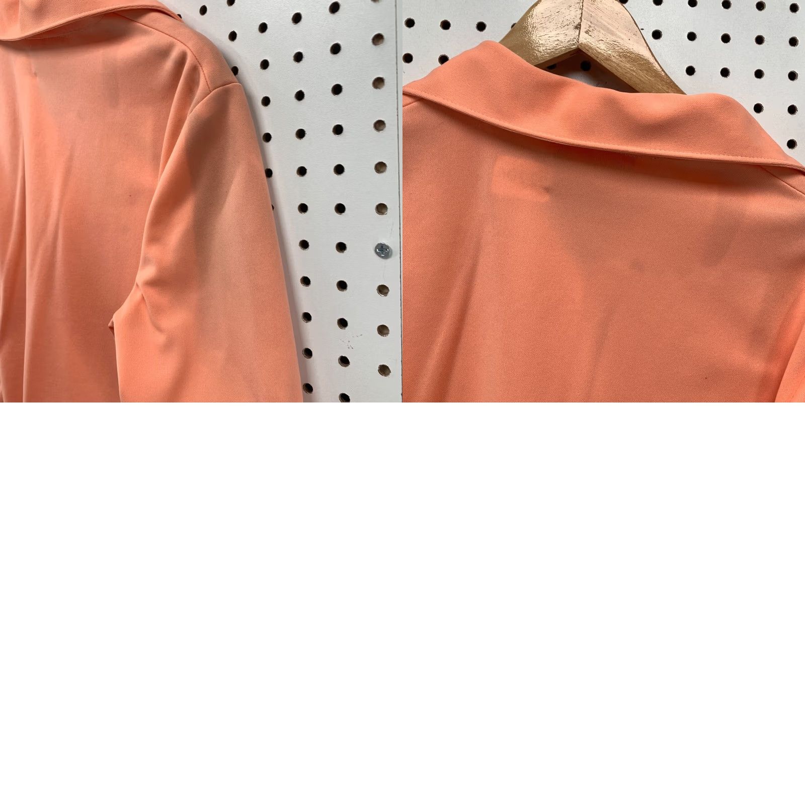 Pinko VINTAGE Center Stage Shirt Short Sleeve Pink Peach Womens Medium 70s 80s Size M / US 6-8 / IT 42-44 - 9 Thumbnail