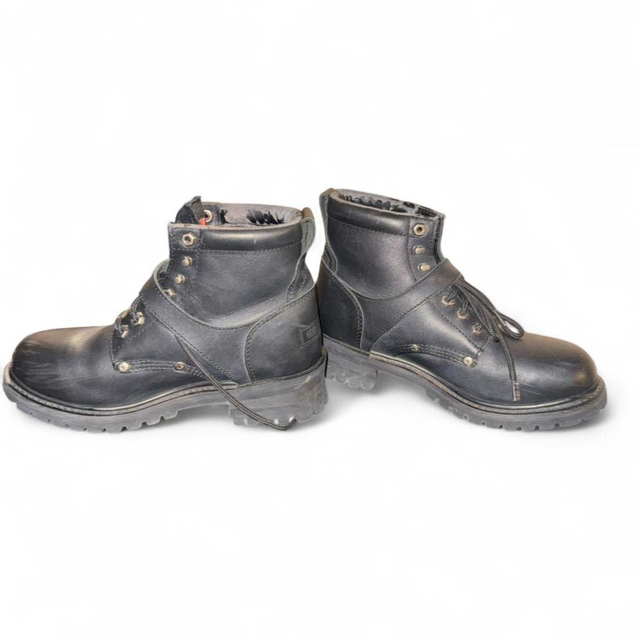 Harley Davidson Harley-Davidson® Faded Glory Black Leather Boots D81024 Size US 10 / IT 40 - 2 Thumbnail