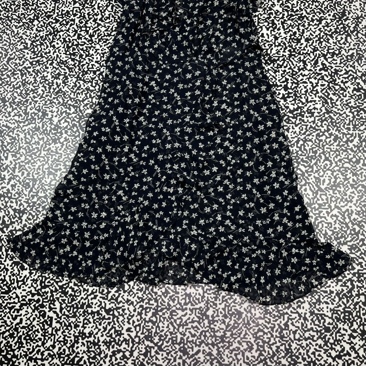 Lauren Ralph Lauren Vintage Y2K Lauren Ralph Lauren Silk Floral Flared Dress Size XL / US 12-14 / IT 48-50 - 8 Thumbnail
