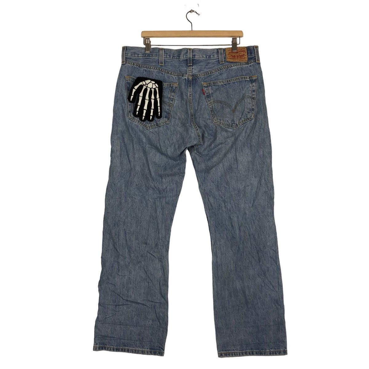 Levi's 🔥90’s VINTAGE LEVIS DISTRESSED DENIM JEANS USA Size US 36 / EU 52 - 7 Thumbnail