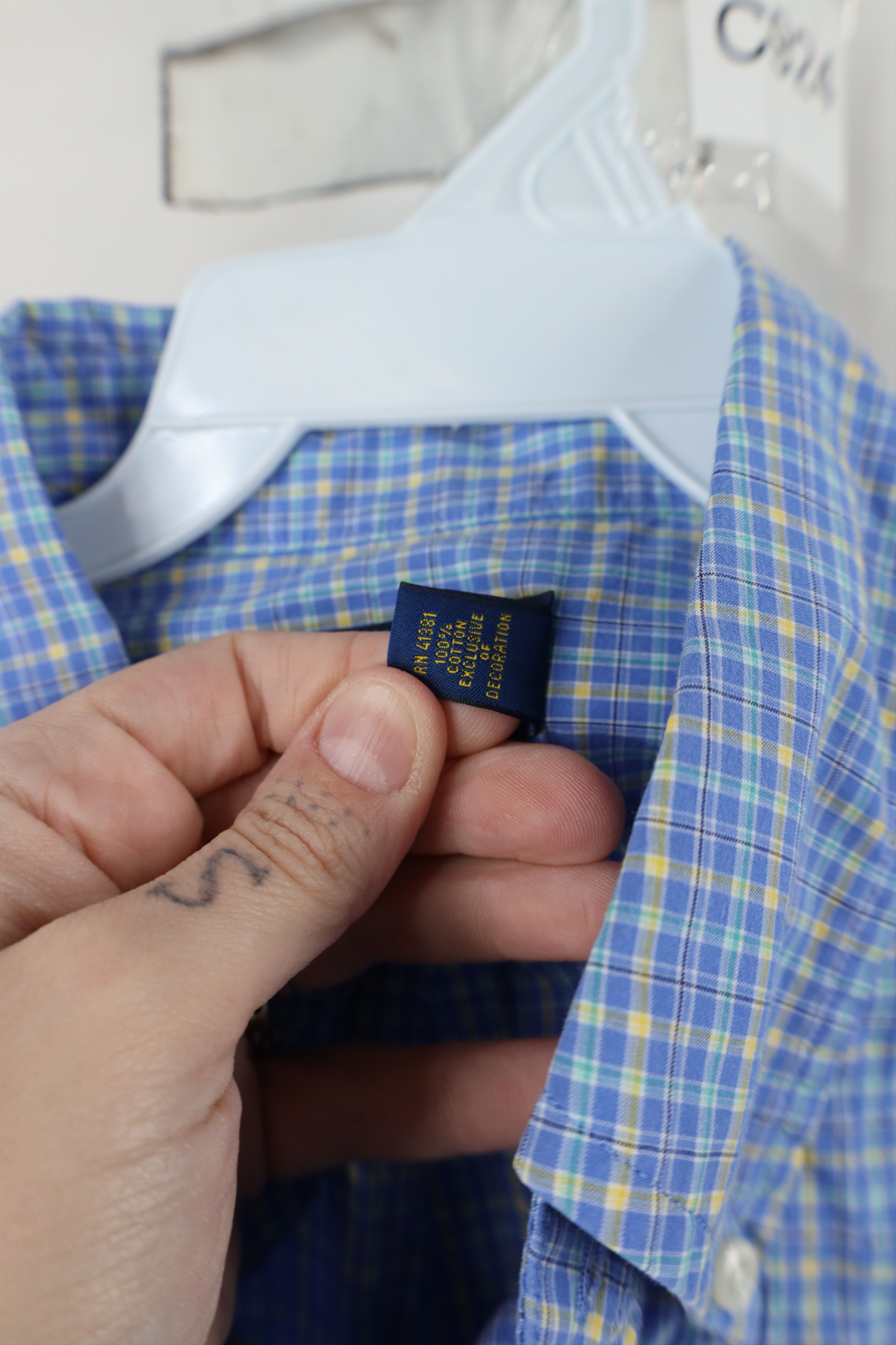Ralph Lauren × Vintage Vintage Ralph Lauren Plaid Collared Button Down Shirt Size US M / EU 48-50 / 2 - 8 Thumbnail