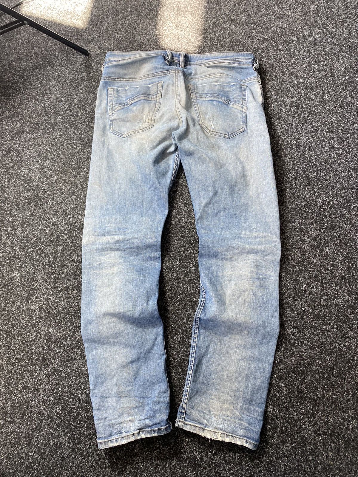 20471120 × Diesel 🔥Opium Diesel Distressed Dirty Jeans Japanese Bandit Owens Size US 34 / EU 50 - 7 Thumbnail