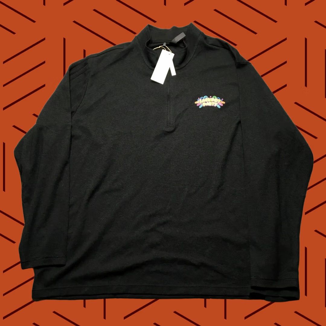 Adidas Adidas Pullover Mens 4XL Black Jackpot Party Golf Quarter Zip Sweatshirt HD3625 Size US XXL / EU 58 / 5 - 1 Thumbnail