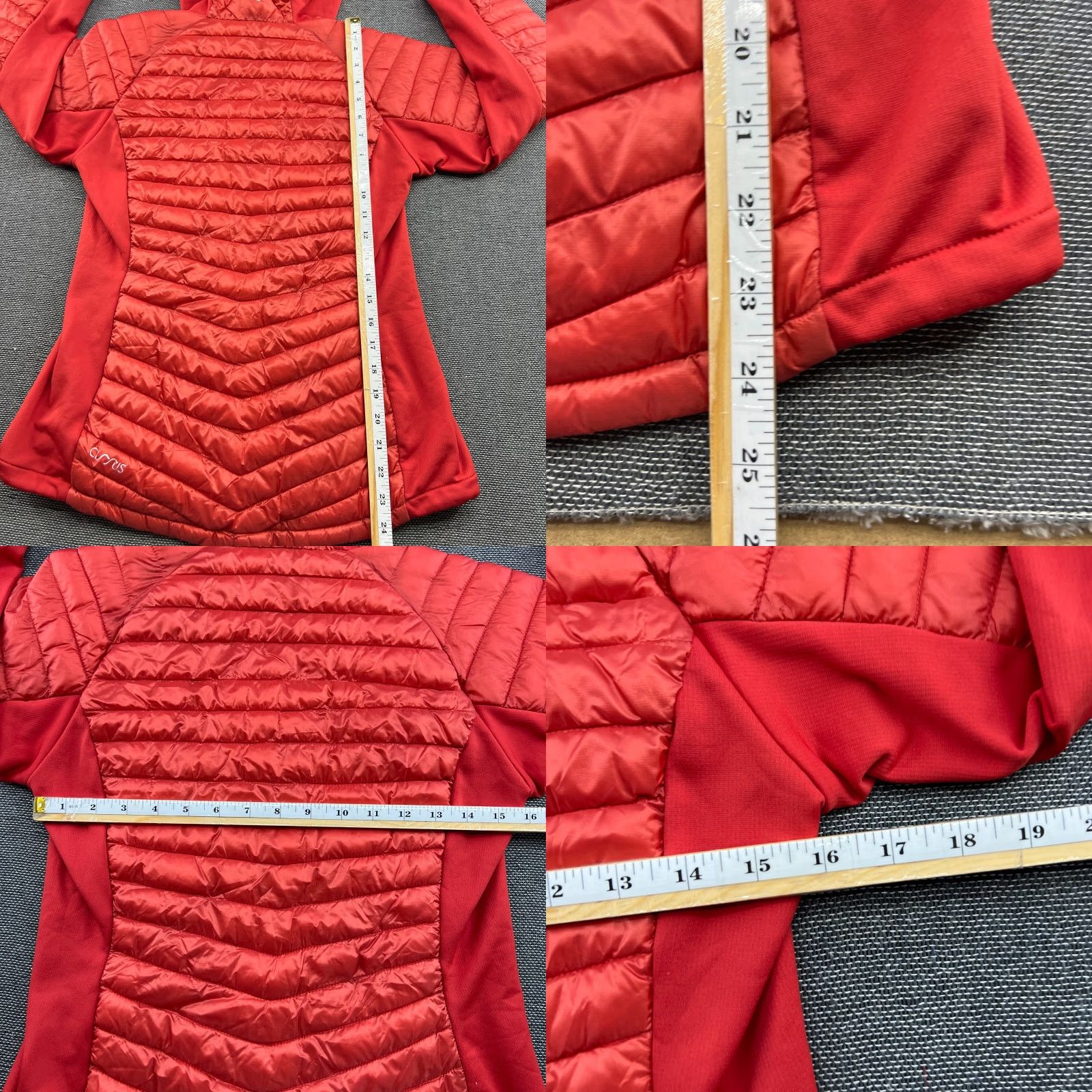 Rab RAB Cirrus Flex Hoody Jacket Womens Small Red Primaloft Perfex Puffer Hooded Zip Long Sleeve Casual Womens Jacket Size S / US 4 / IT 40 - 8 Thumbnail