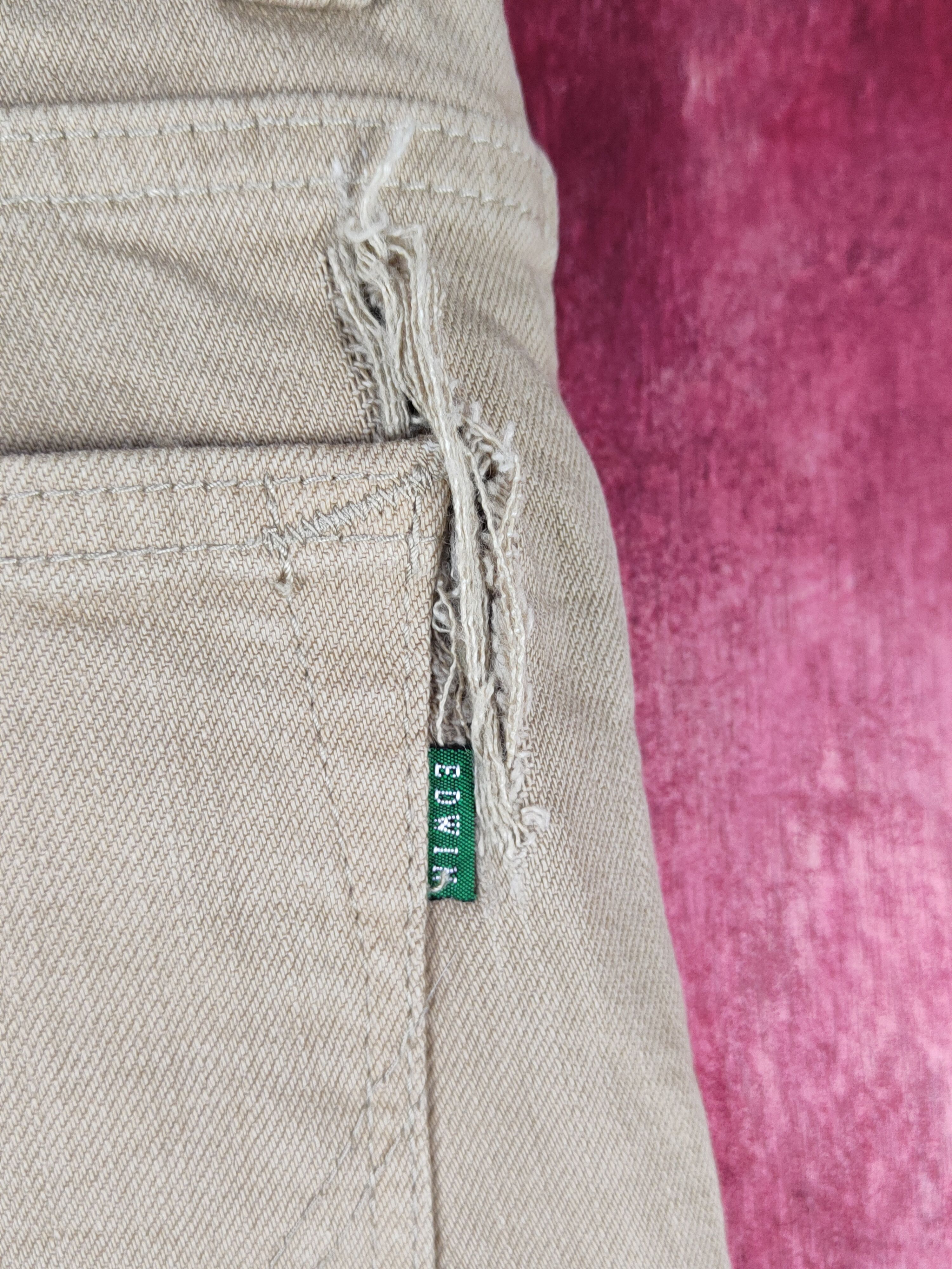 Edwin Edwin Brown denim distressed ripped Casual Pants #S1561 Size US 31 - 11 Thumbnail