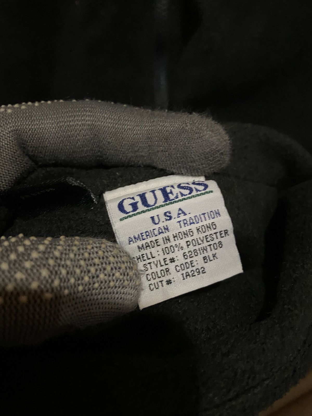 Guess Vintage Guess Black Fleece Zip-Up Hoodie Made in Hong Kong Size US S / EU 44-46 / 1 - 7 Thumbnail