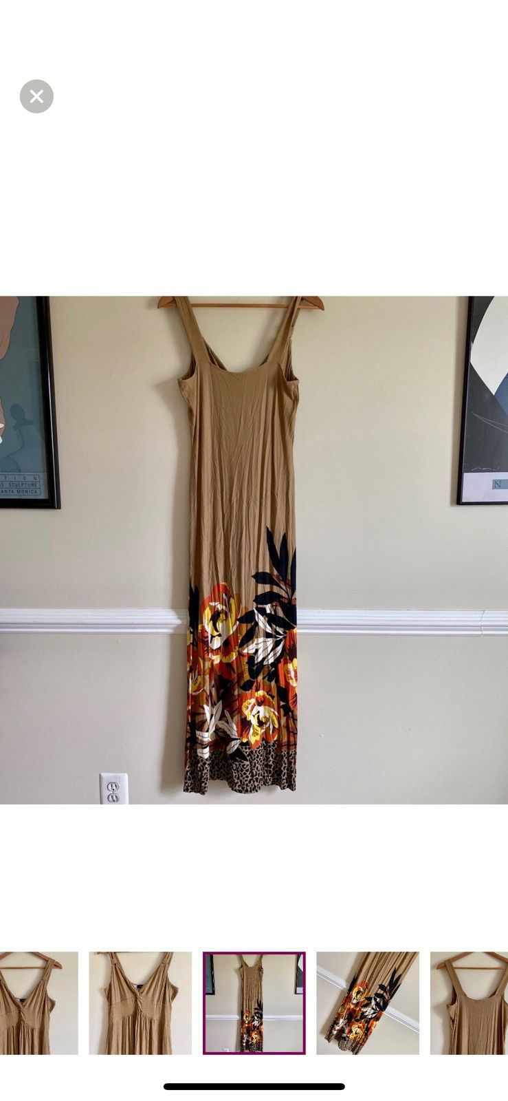 Other SPENSE LEOPARD FLORAL SLEEVELESS MAXI DRESS SIZE L Size L / US 10 / IT 46 - 6 Thumbnail