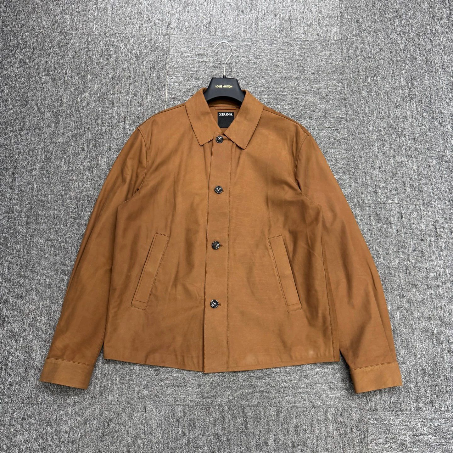 Ermenegildo Zegna Zegna Cowhide Leather Jacket Size 50 98 New Size US M / EU 48-50 / 2 - 1 Thumbnail