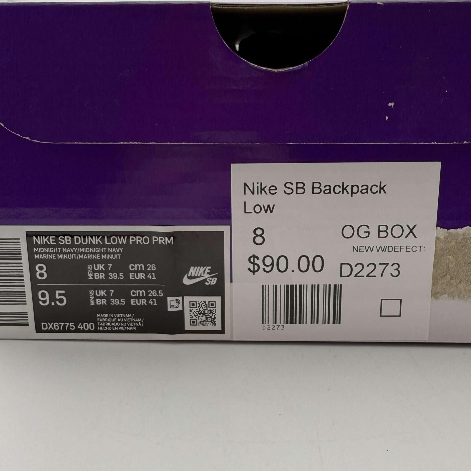 Nike Nike SB Dunk Low Pro Backpack US 8 New with Box DX6775-400 Size US 8 / EU 41 - 9 Thumbnail