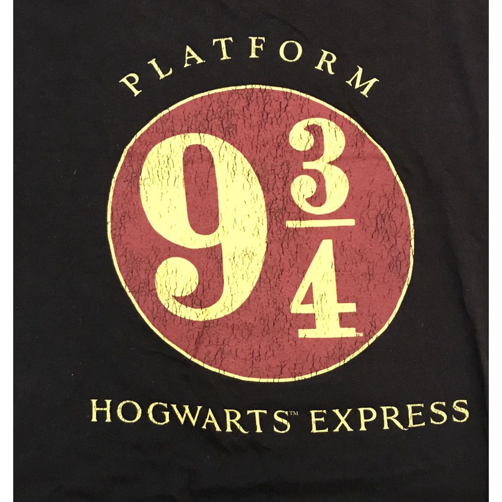 Vintage Harry Potter Shirt Mens Black Med Platform Hogwarts Express Size US M / EU 48-50 / 2 - 4 Thumbnail