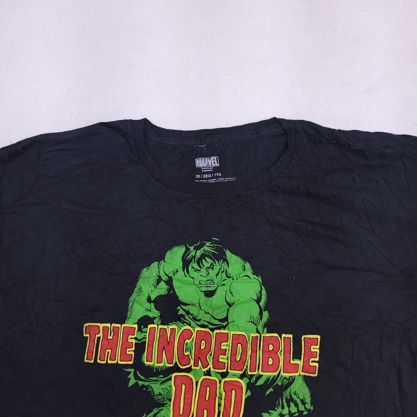 Marvel Comics Marvel Hulk Pullover Graphic T Shirt Adult Men Size 2X Black Size US XXL / EU 58 / 5 - 1 Thumbnail
