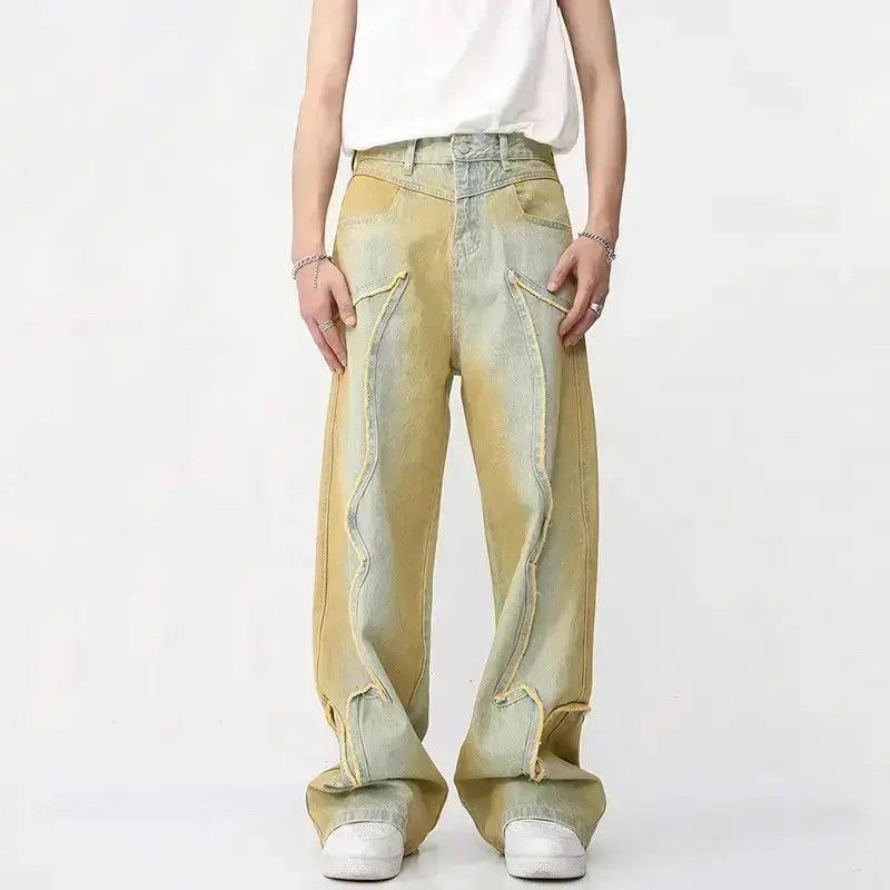 Japanese Brand Straight Gradient Jeans Pants Vintage 90’s style Size US 32 / EU 48 - 1 Thumbnail