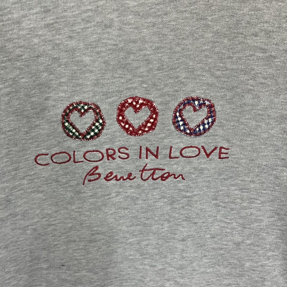 Benetton Benetton Big Logo Crewneck Sweatshirt Size US M / EU 48-50 / 2 - 5 Thumbnail