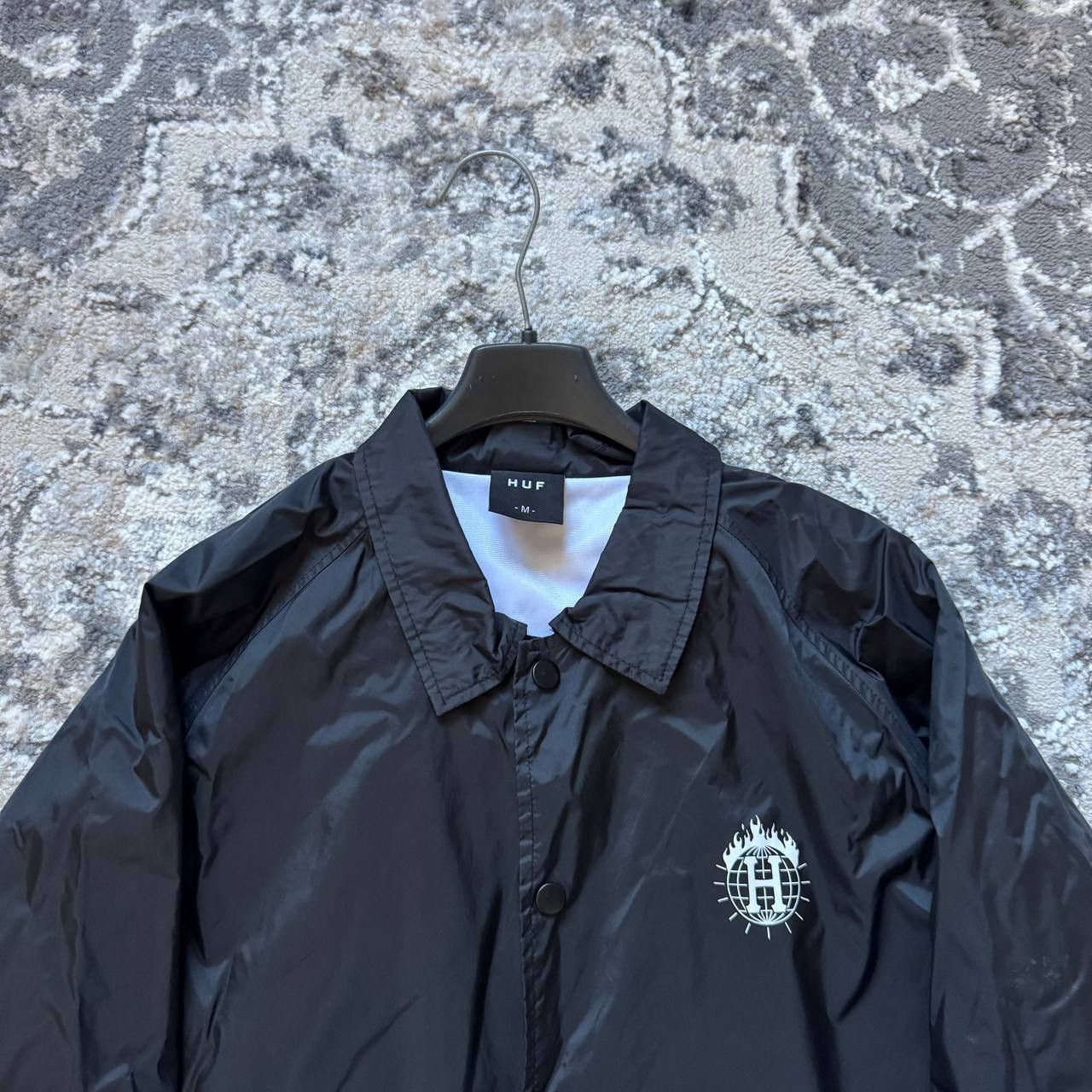 Huf × Thrasher Thrasher Huf Black Nylon Skate Coach Jacket Size US M / EU 48-50 / 2 - 4 Thumbnail