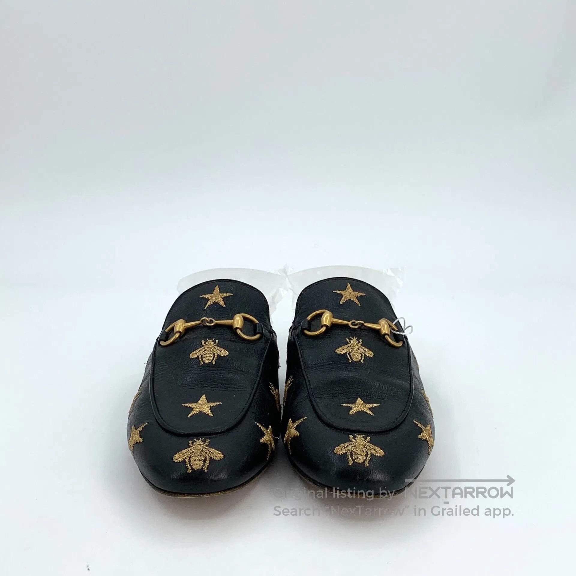 Gucci Gucci Black Star Bee Embroidery Mule. Size US 8 / EU 41 - 3 Thumbnail