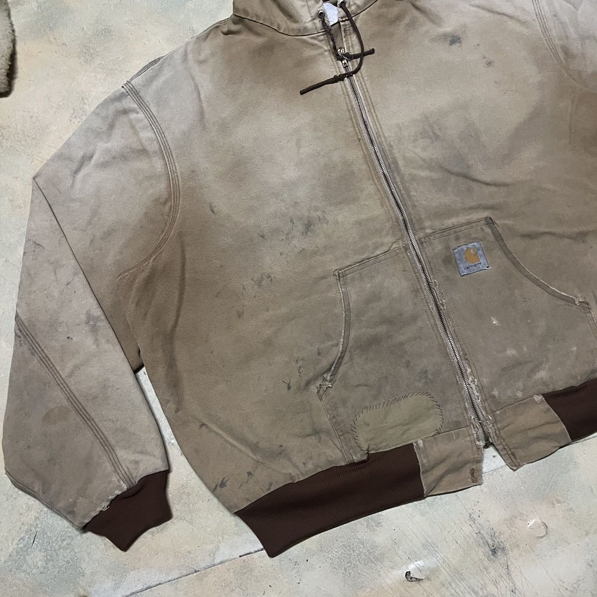 Carhartt Vintage Carhartt Hoodie Distressed Condition Size US XXL / EU 58 / 5 - 4 Thumbnail