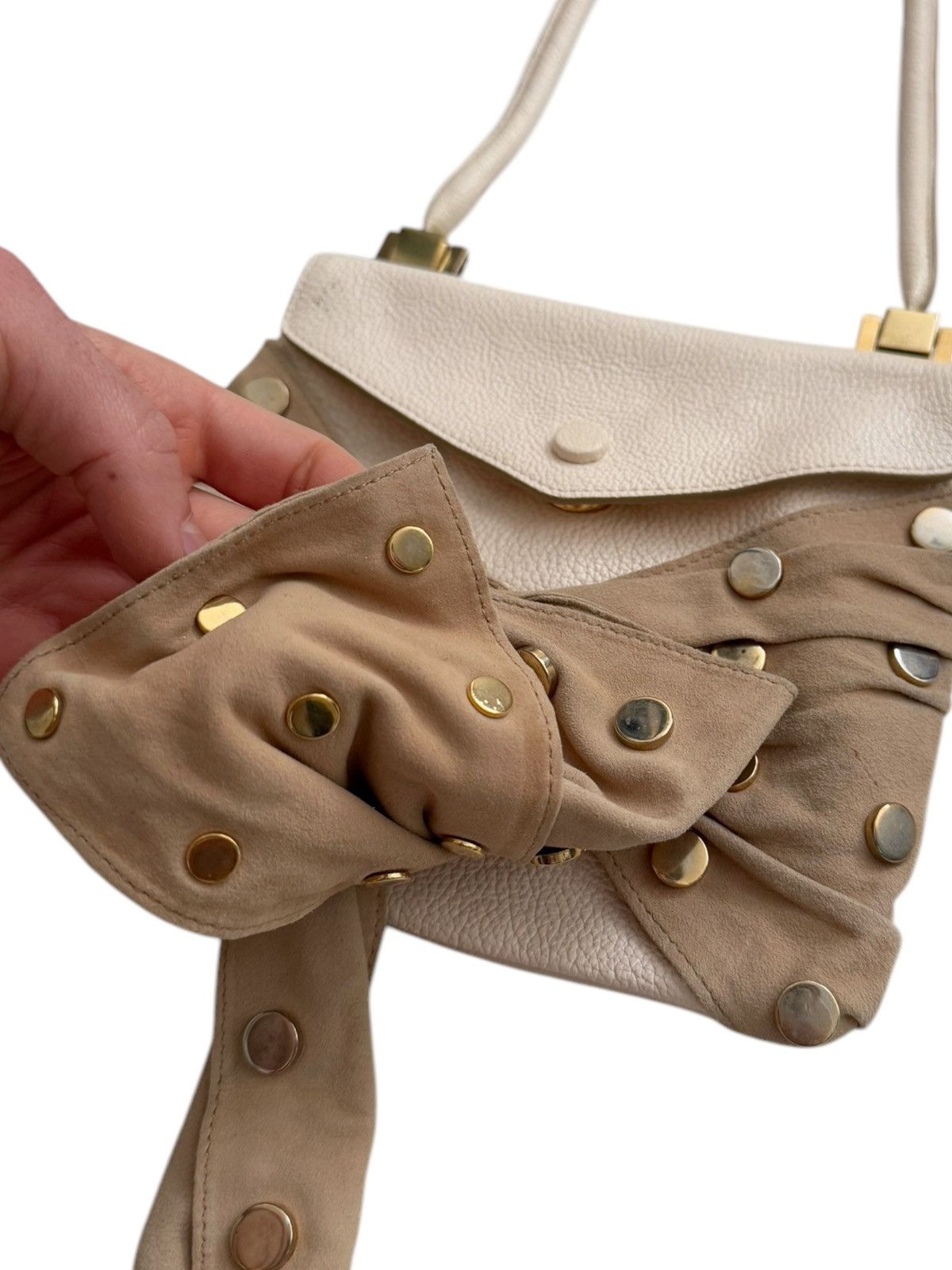 Chloe Studded Suede Bow Bag Size ONE SIZE - 3 Thumbnail