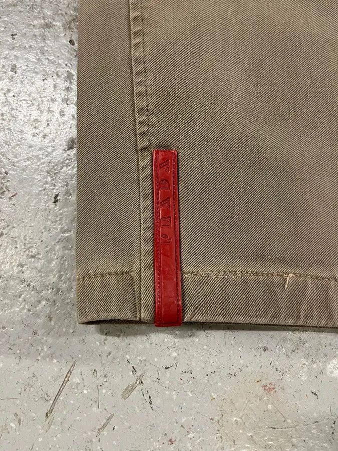 Prada × Vintage 2000s Prada Linea Rossa Beige Pants Size US 33 - 10 Thumbnail