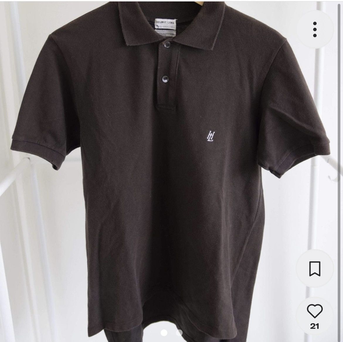 Helmut Lang Archival helmut lang logo polo Size US S / EU 44-46 / 1 - 1 Thumbnail
