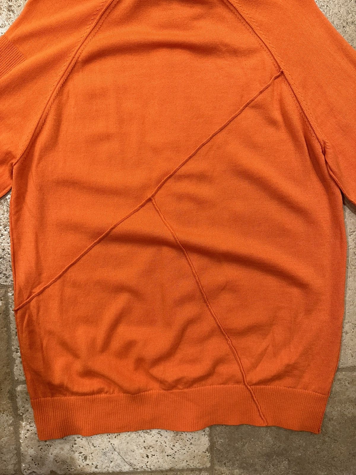 A-COLD-WALL* A-Cold-Wall Zip Up Orange Turtleneck Cardigan Sweater Size US L / EU 52-54 / 3 - 11 Thumbnail