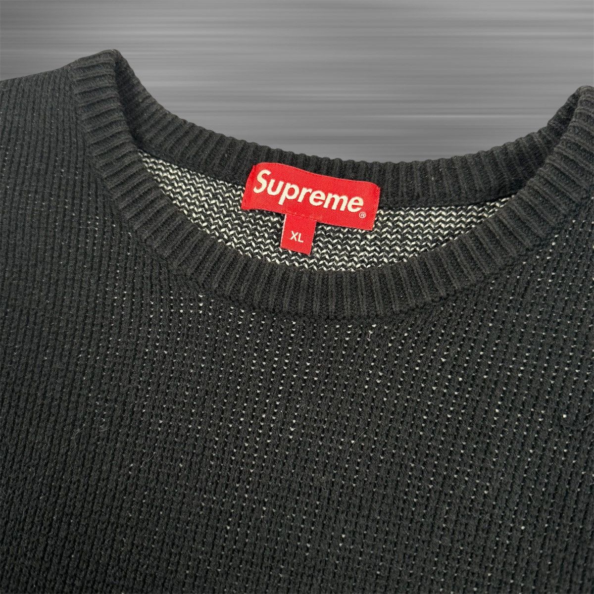Supreme Supreme FW17 Shit Face ‘Black’ Knit Sweater Size US XL / EU 56 / 4 - 3 Thumbnail
