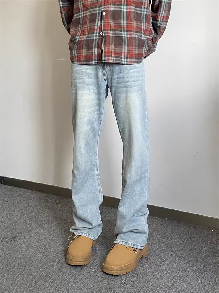 Japanese Brand × Jean High street washed straight micro flare jeans Size US 31 - 3 Thumbnail