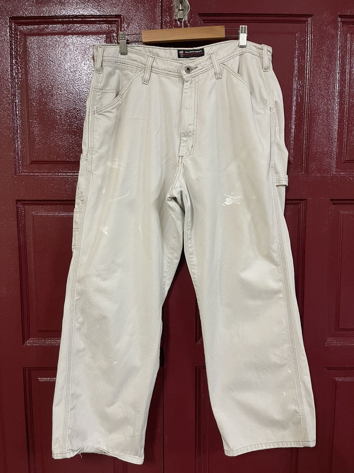 Polo Ralph Lauren × Vintage Vintage Distressed Polo Ralph Lauren Carpenter Size US 34 / EU 50 - 1 Thumbnail