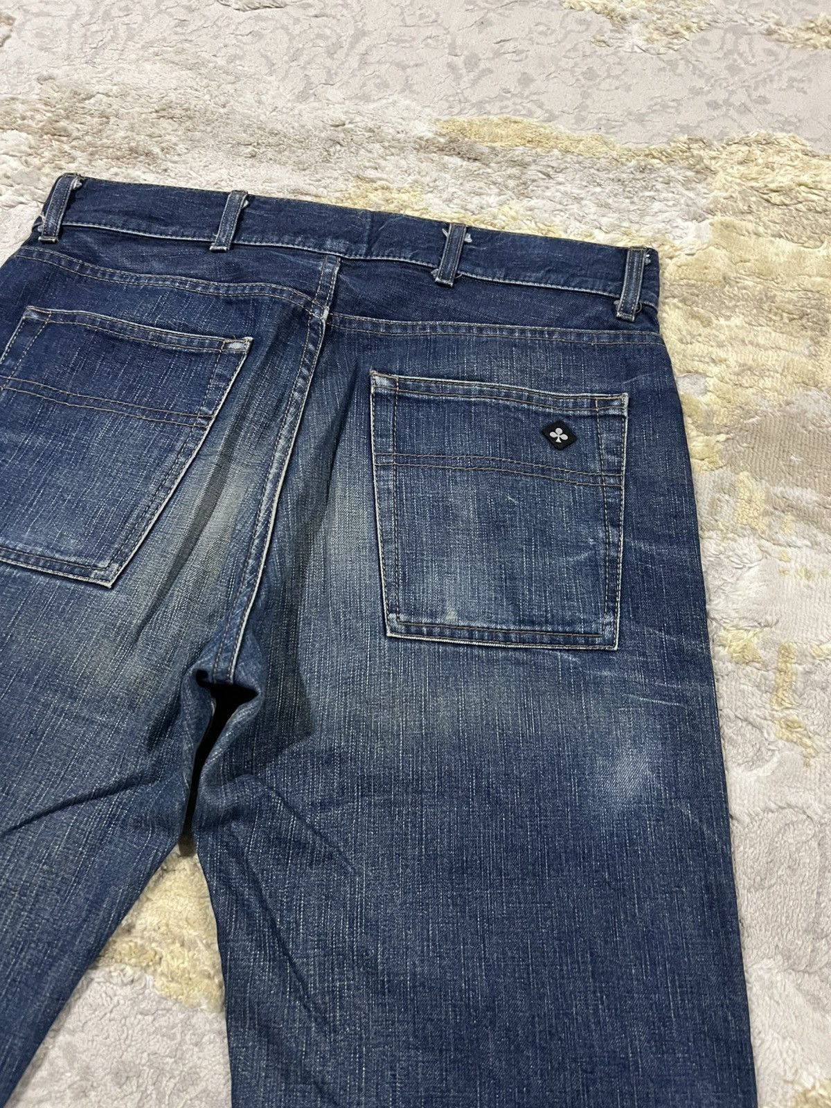Christophe Lemaire Christophe Lemaire 🇫🇷 Super Flare Hem Honeycomb Wash Denim Size US 31 - 7 Thumbnail