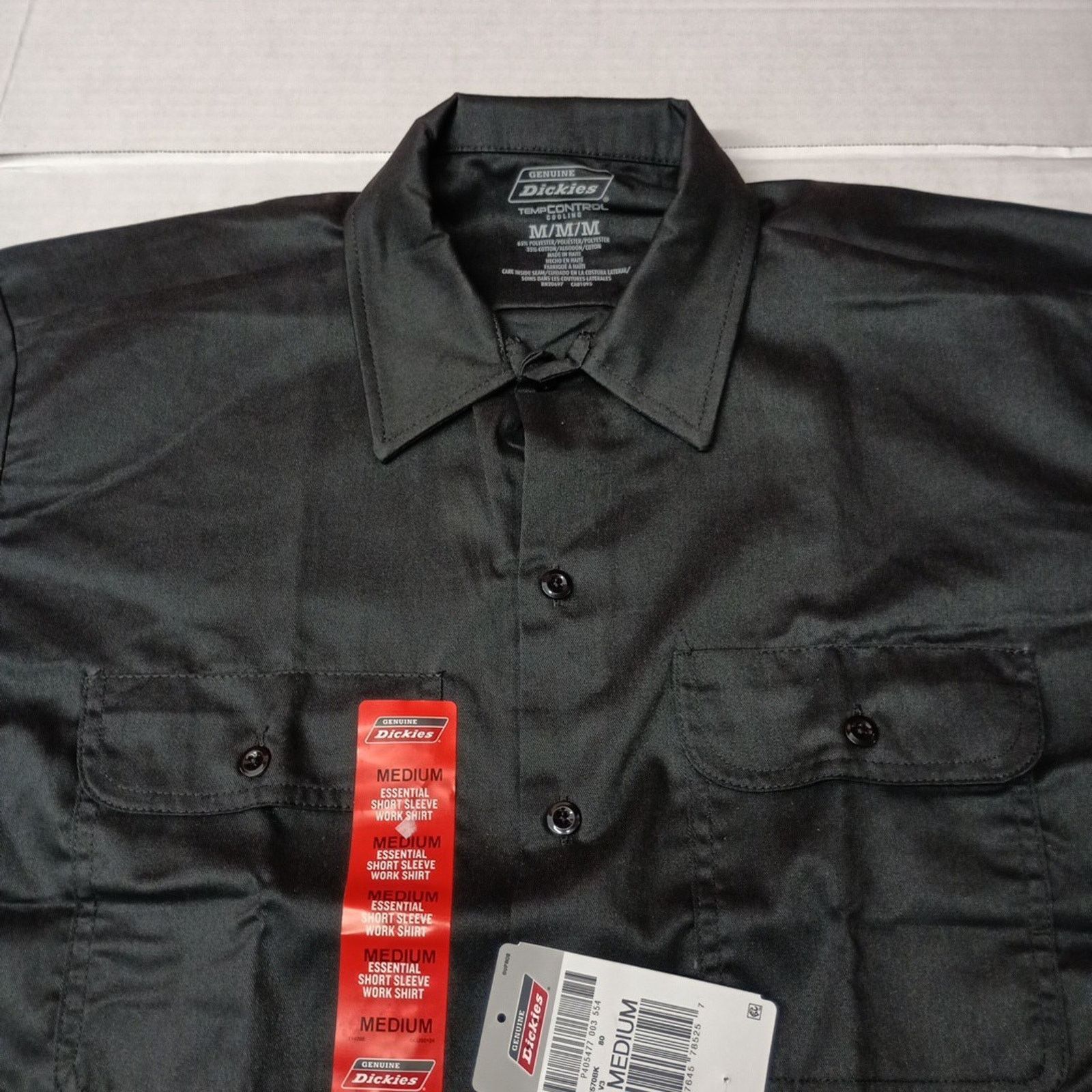 Dickies Dickies Essential Work Shirt Men's Size M Black Temp Control Size US M / EU 48-50 / 2 - 2 Thumbnail