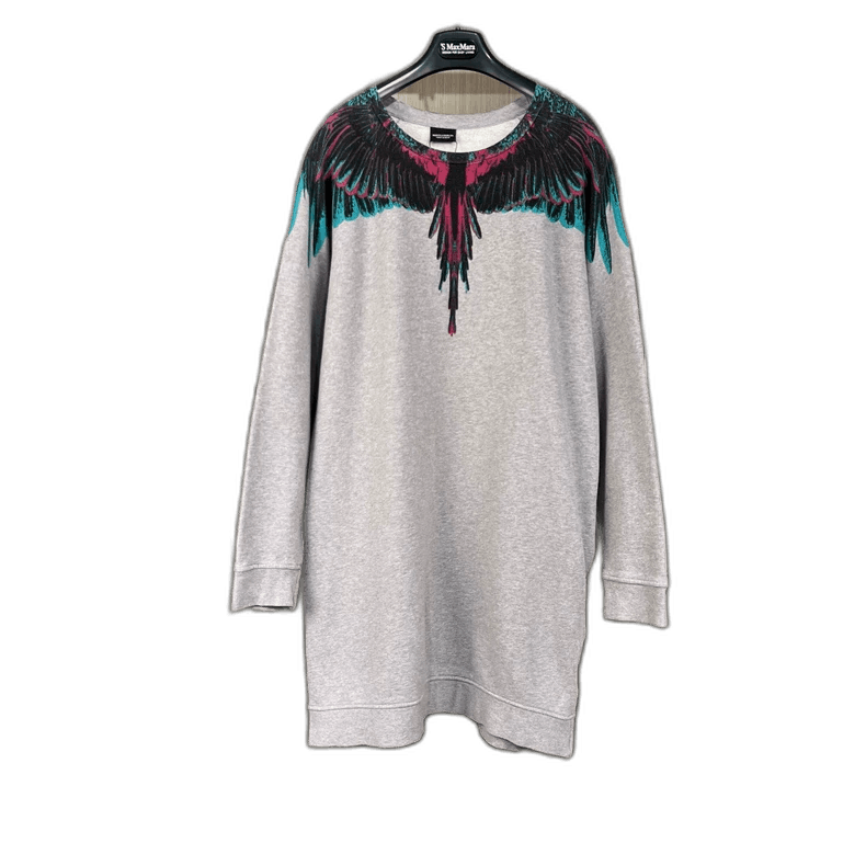 Marcelo Burlon Gray Wings Print Sweatshirt Medium Size Size US M / EU 48-50 / 2 - 1 Thumbnail