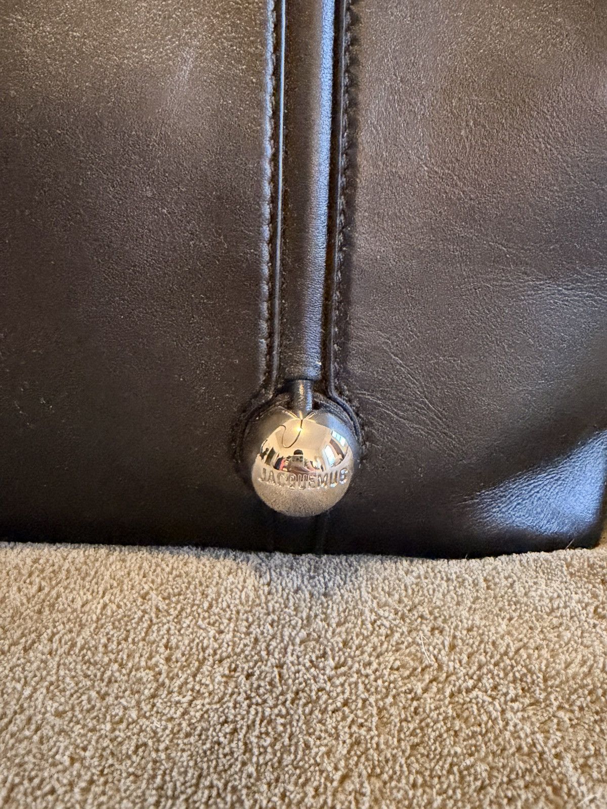 Jacquemus Jacquemus The Marino Leather Tote Size ONE SIZE - 5 Thumbnail