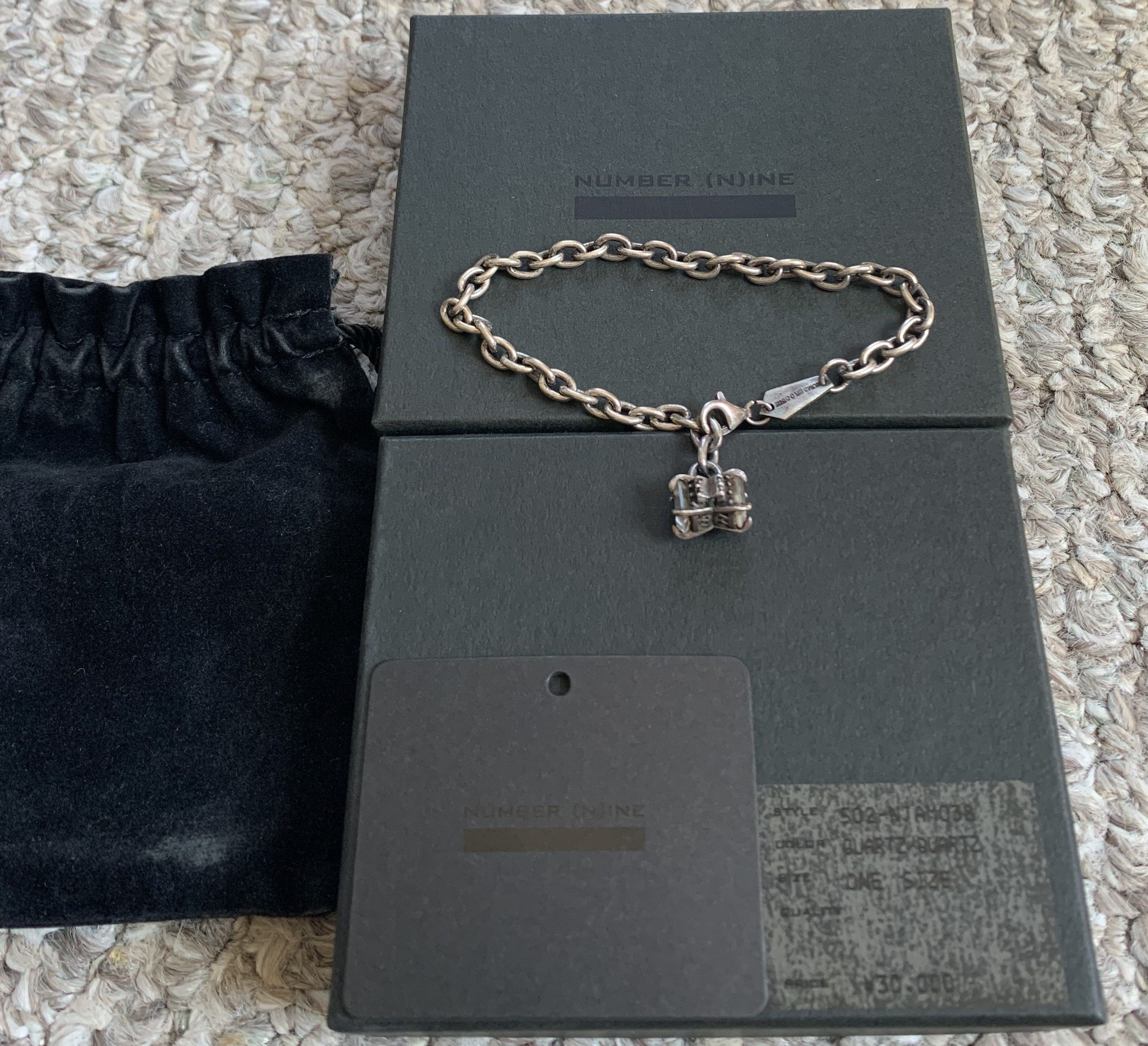 Jam Home Made × Number (N)ine SS02 Number (N)ine Sterling Silver Lock Bracelet Size ONE SIZE - 11 Thumbnail