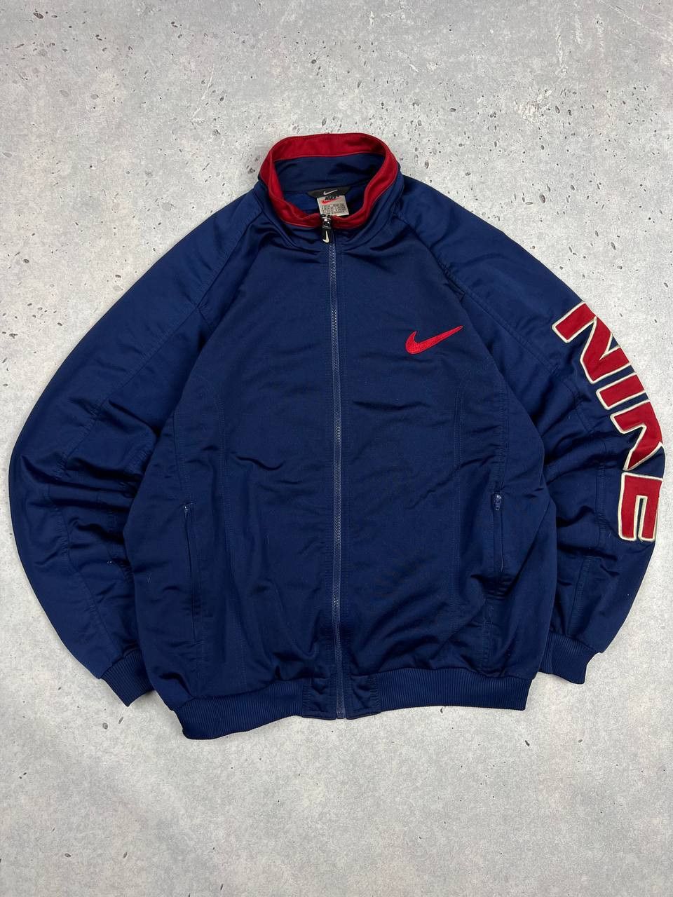 Vintage Nike Big Logo Zip Jacket Hoodie Y2K USA