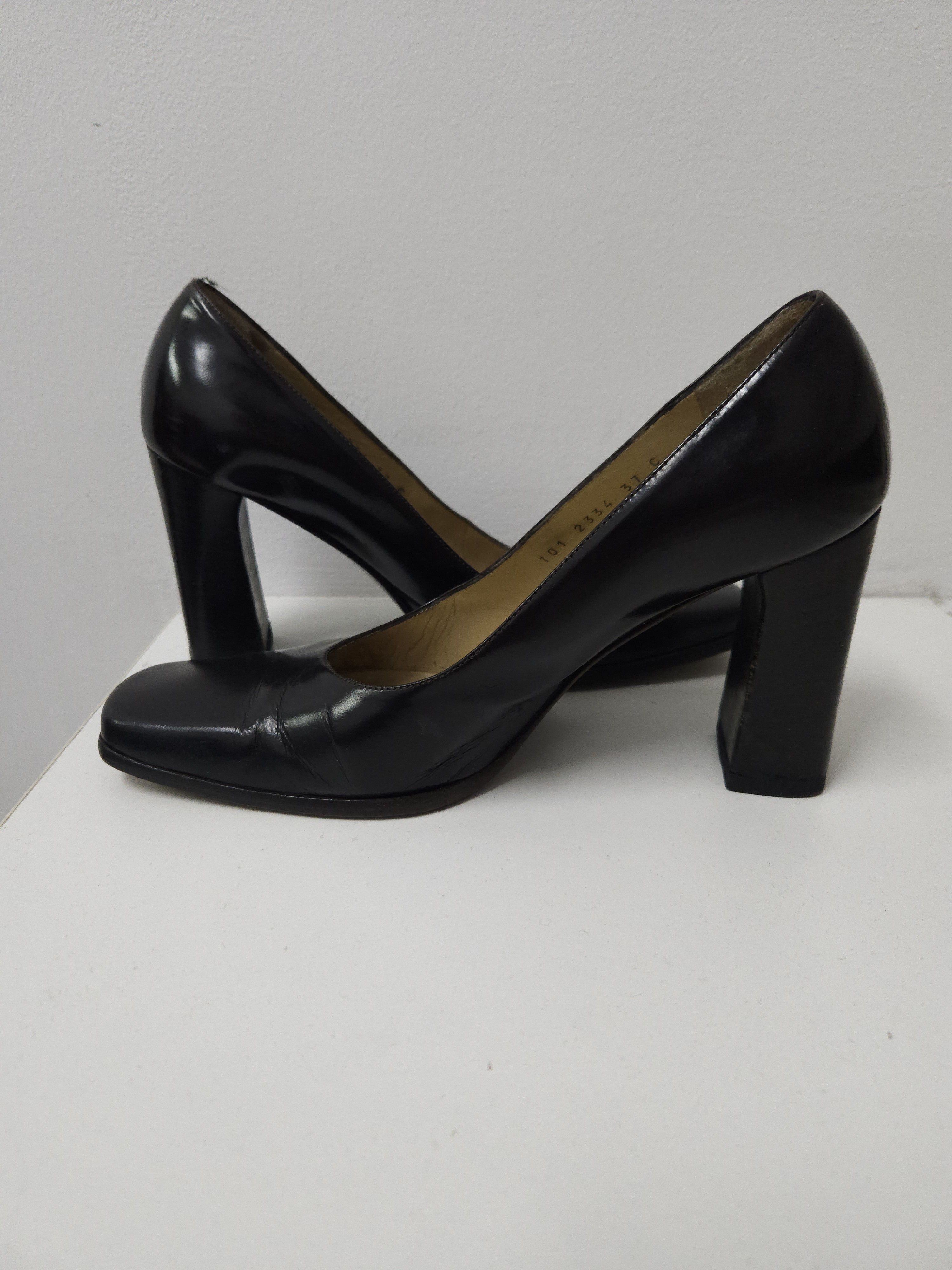 Gucci Archive Gucci square toe block heel pumps mules Size US 7 / IT 37 - 10 Thumbnail