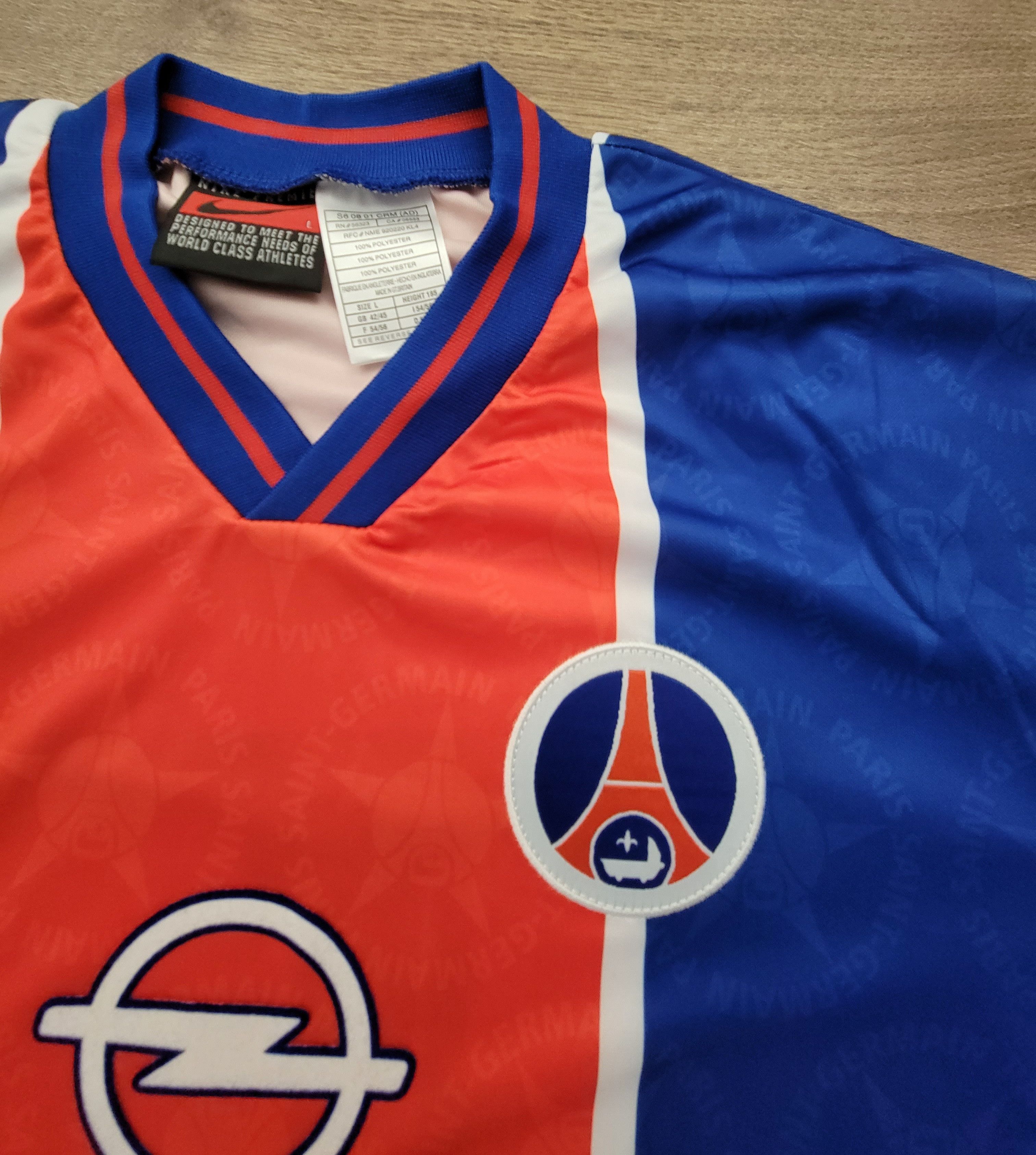 Other Raí 10 Paris S.G 1995/1996 Vintage Soccer Jersey trikot Size US L / EU 52-54 / 3 - 3 Thumbnail