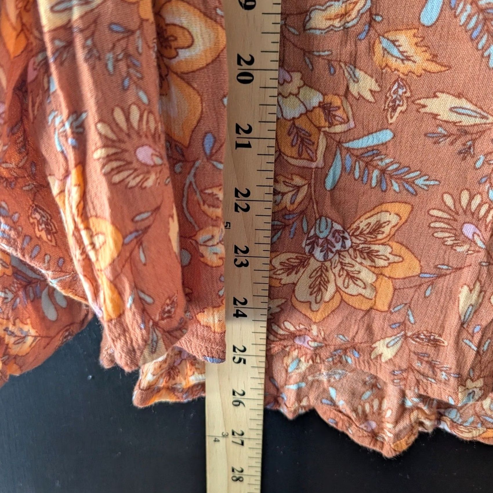 Billabong Billabong Floral Button Down Long Sleeve Blouse Top Orange Pink Blue Women's M Size M / US 6-8 / IT 42-44 - 7 Thumbnail