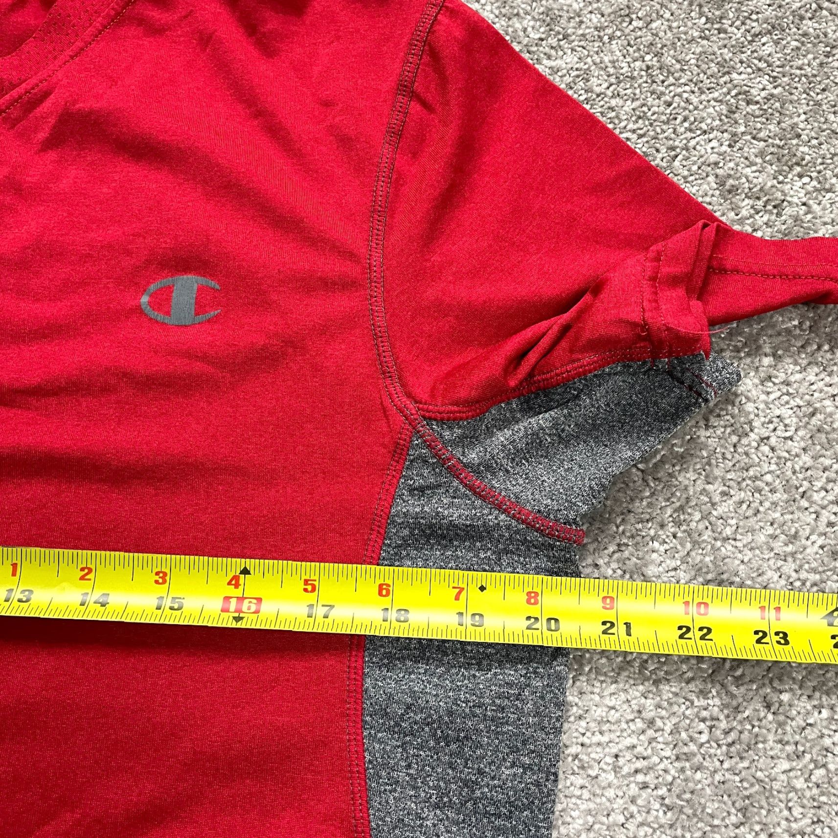 Champion Champion Vapor Shirt Mens Medium Red Powertrain Active Short Sleeve Casual Shirt Size US M / EU 48-50 / 2 - 7 Thumbnail
