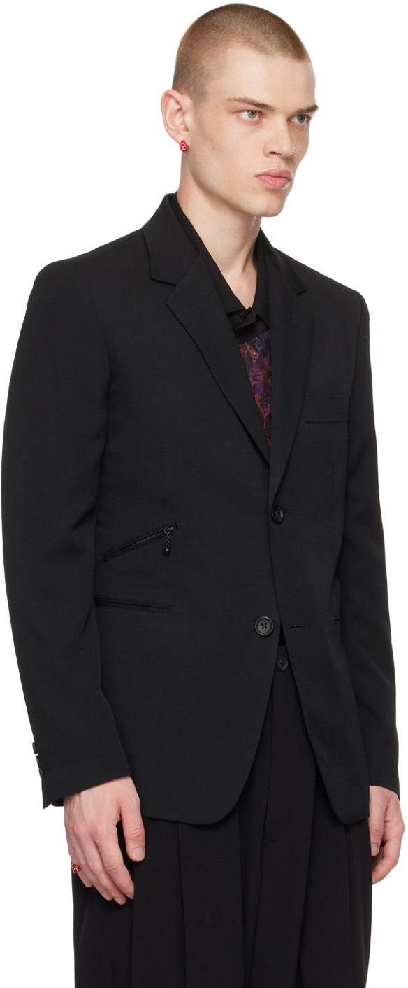 Yohji Yamamoto Yohji Yamamoto single-breasted wool blazer Size 40L - 1 Thumbnail